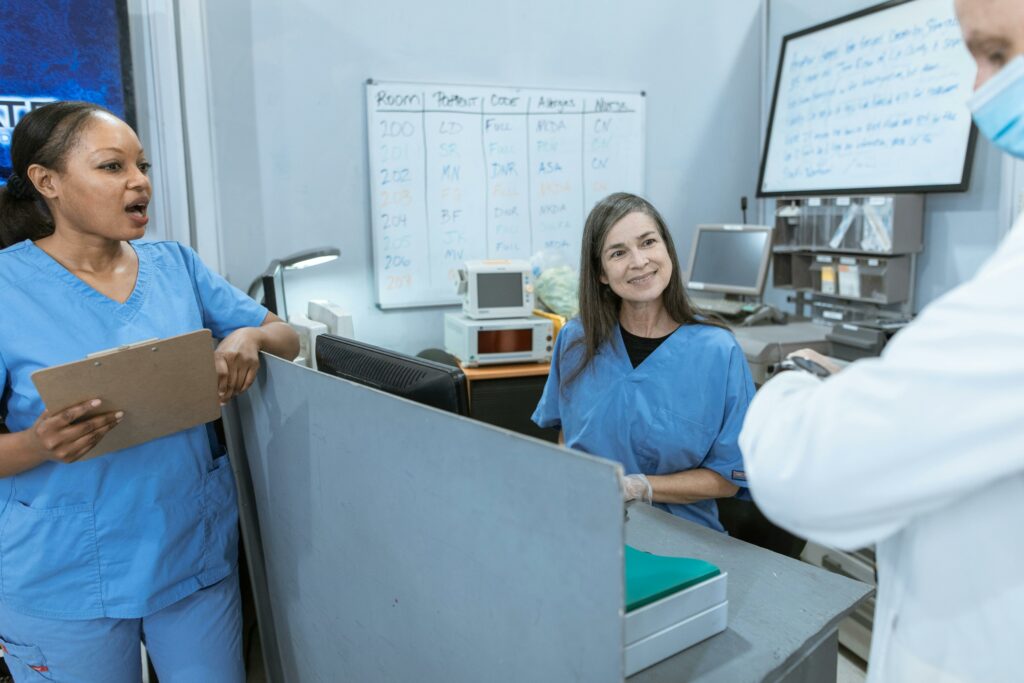 Getting connected with new nursing team at new job. 